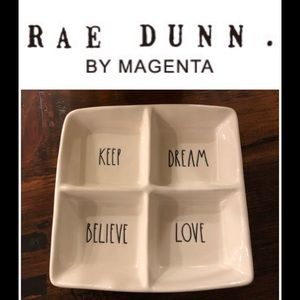 Brand new Rae Dunn “Keep Dream Believe Love” Tray